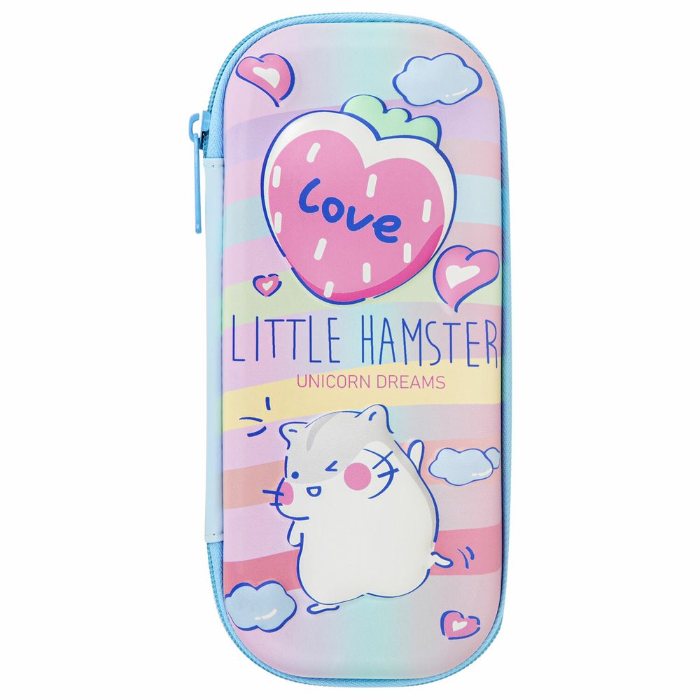 Пенал BRAUBERG, 1 отделение, 1 откидная планка, EVA 3D, 22х10х5 см, "Humster"