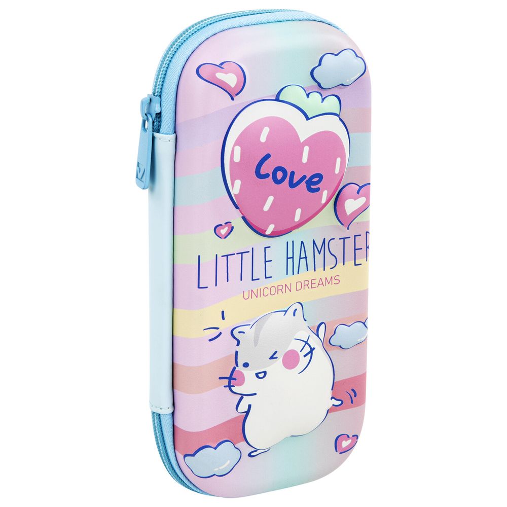 Пенал BRAUBERG, 1 отделение, 1 откидная планка, EVA 3D, 22х10х5 см, "Humster"