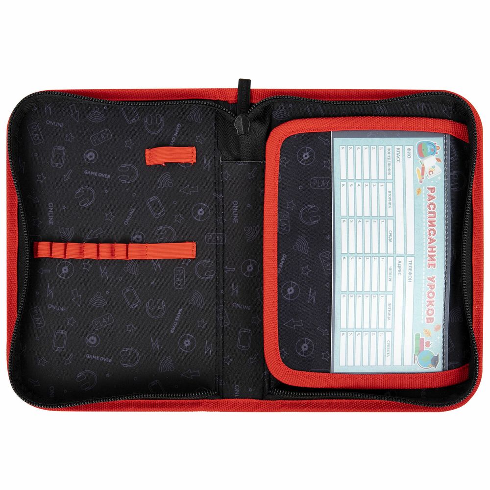 Пенал BRAUBERG, 1 отделение, 1 откидная планка, полиэстер, 21х14 см, "Next level"