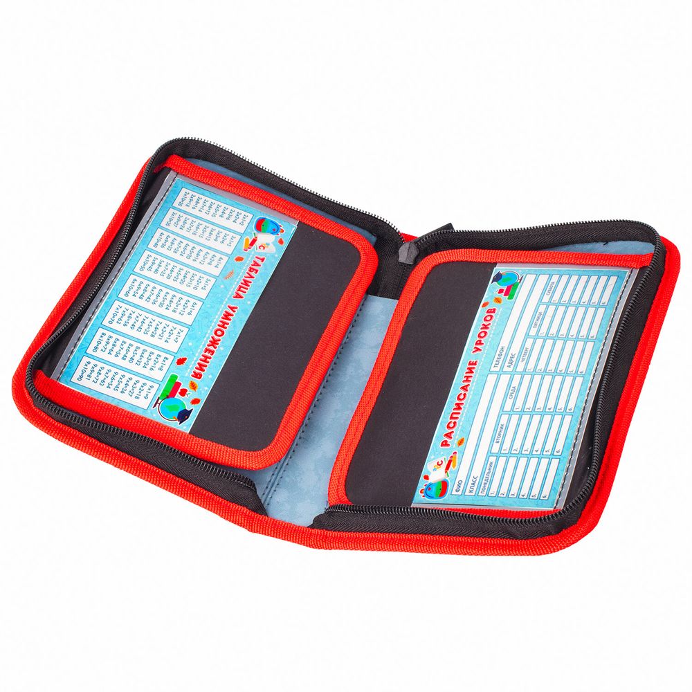 Пенал BRAUBERG, 1 отделение, 2 откидные планки, полиэстер, 21х14 см, "Ninja"