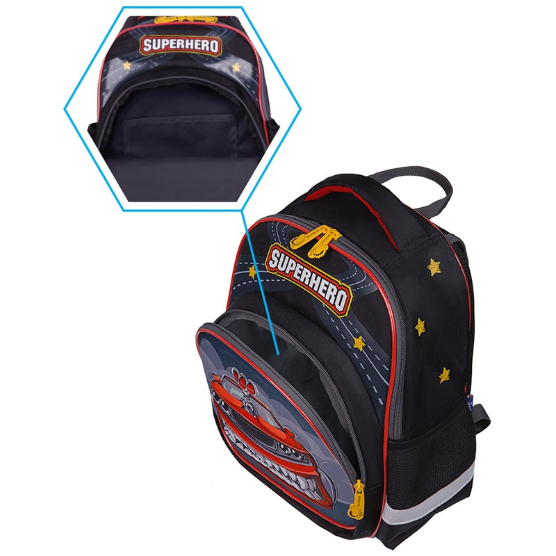 Рюкзак Berlingo Kids "Superhero" 36*27*12см, 1 отд, 3 кармана, эргономичная спинка, LED кант