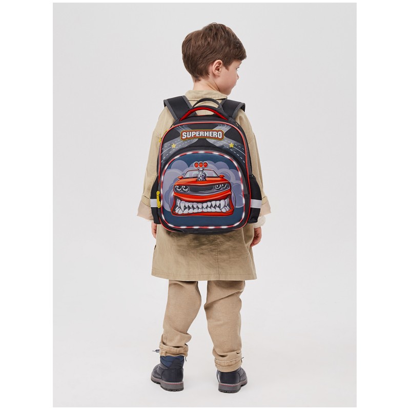 Рюкзак Berlingo Kids "Superhero" 36*27*12см, 1 отд, 3 кармана, эргономичная спинка, LED кант