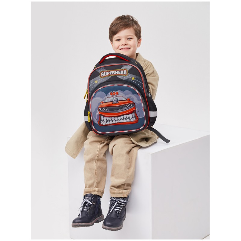 Рюкзак Berlingo Kids "Superhero" 36*27*12см, 1 отд, 3 кармана, эргономичная спинка, LED кант