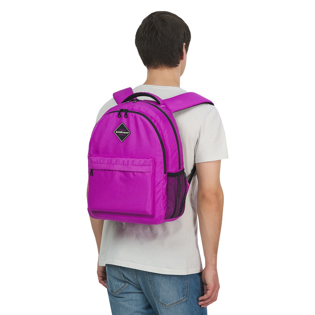Ученический рюкзак ErichKrause EasyLine с двумя отделениями 20L Neon Violet