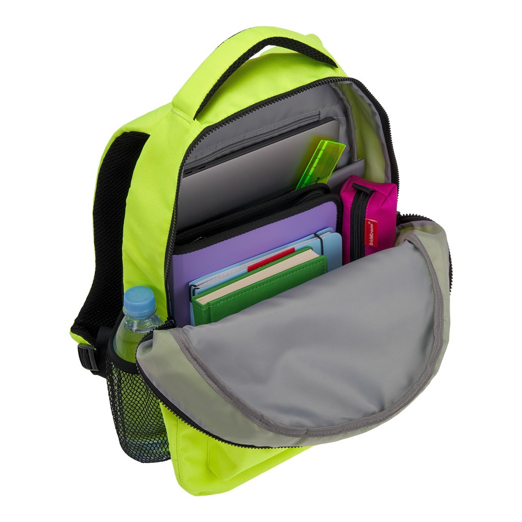 Ученический рюкзак ErichKrause EasyLine с двумя отделениями 20L Neon Yellow