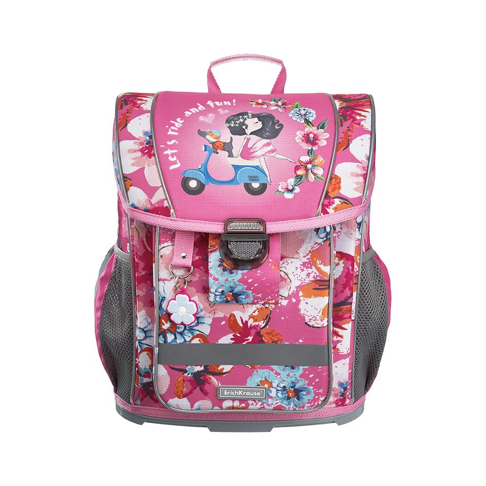Ученический ранец с пластиковым дном ErichKrause ErgoLine 16L Flower Scooter