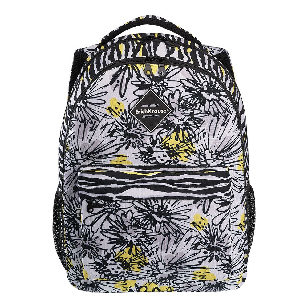 Ученический рюкзак ErichKrause EasyLine с двумя отделениями 20L Zebra Flower