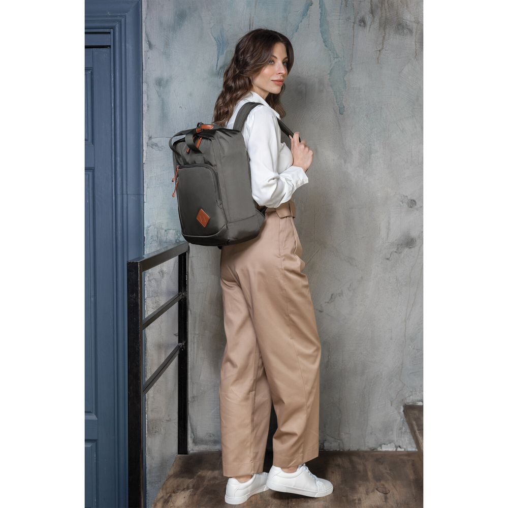 Рюкзак BRAUBERG FRIENDLY молодежный, хаки, 37х26х13 см