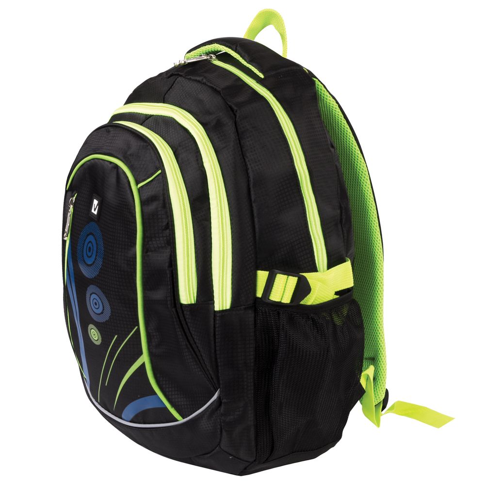 Рюкзак BRAUBERG для старших классов/студентов/молодежи, "Неон", 30 литров, 46х31х18 см