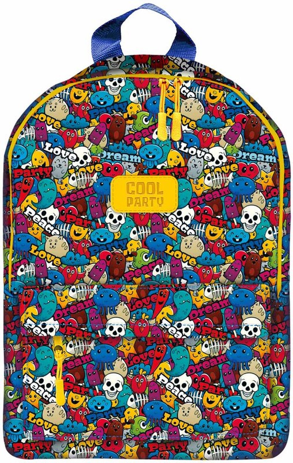 Рюкзак молодежный Lamark "Cool Party", 280х400х150 мм, 1 отд., карман снаружи на молнии, доп. карман внутри