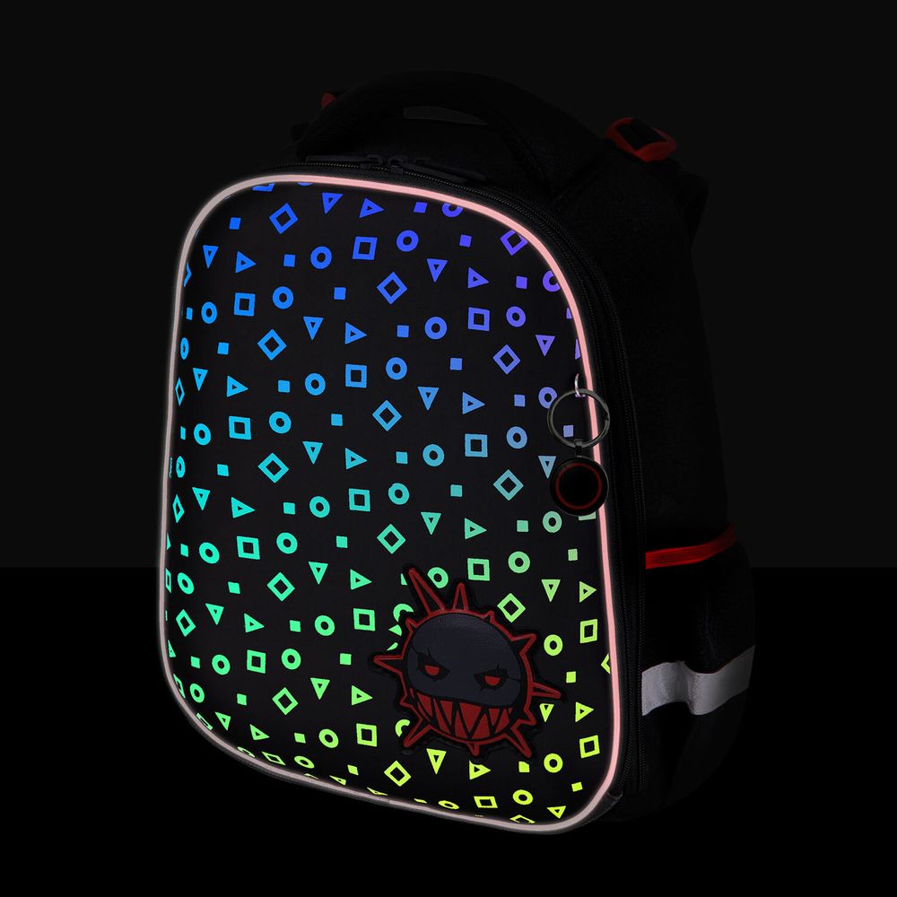 Ранец BRAUBERG LUMINOUS, 2 отделения, с брелоком, 