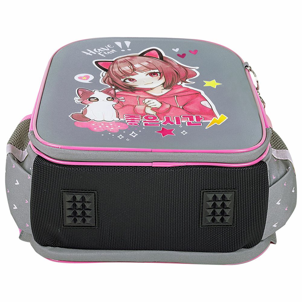 Ранец BRAUBERG QUADRO, 3 отделения, с брелком, 