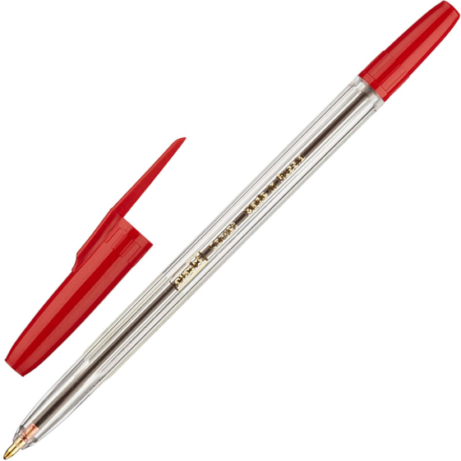 Ручка шариковая Attache Corvet, 0,7мм, красная 