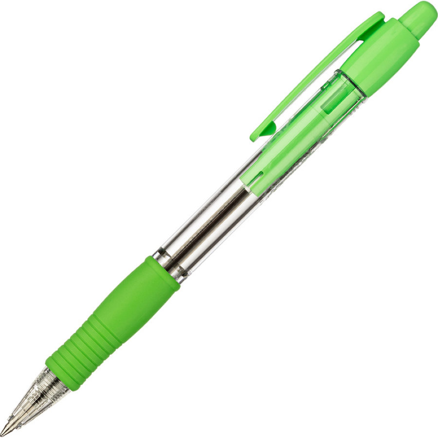 Ручка шариковая BPGP-10R-F SG SUPER GRIP светло-зеленого цвета 