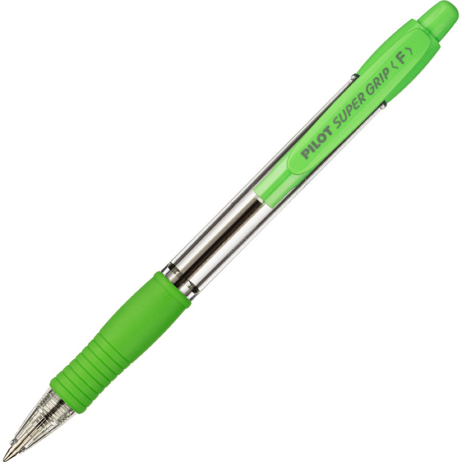 Ручка шариковая BPGP-10R-F SG SUPER GRIP светло-зеленого цвета 