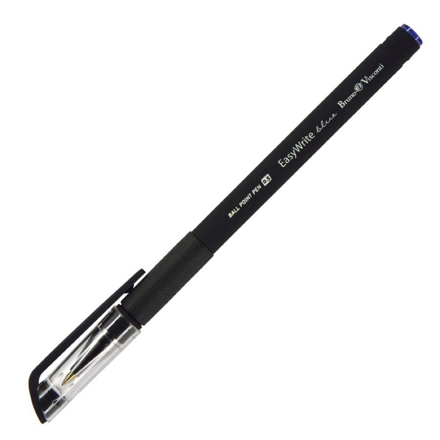 Ручка шариковая Bruno Visconti EasyWrite Black, 0,5мм, синяя (20-0051) 
