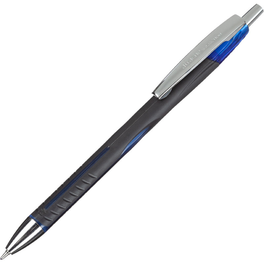 Ручка шариковая автоматическая Attache Selection Glide Aerogrip синяя (толщина линии 0.5 мм) 