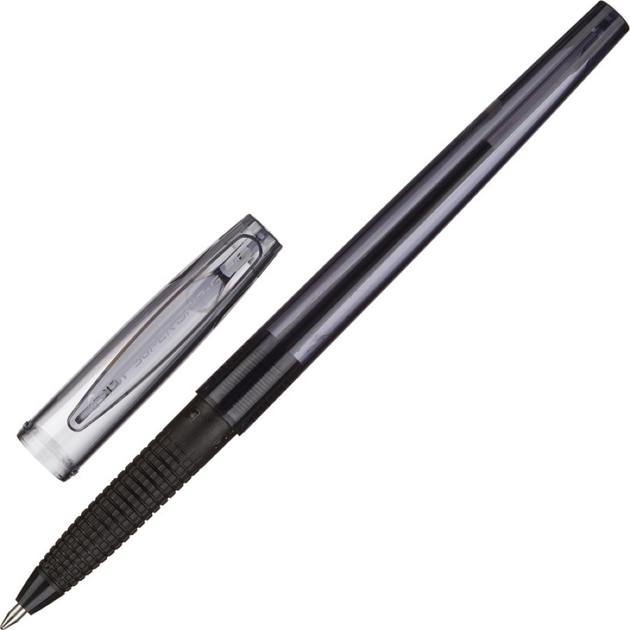 Ручка шариковая масляная Pilot Super Grip G BPS-GG-F-B черная (толщина линии 0.22 мм) 