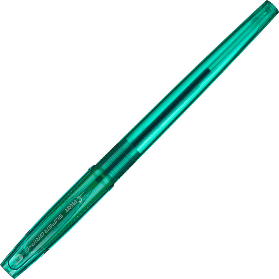 Ручка шариковая масляная Pilot Super Grip G BPS-GG-F-G зеленая (толщина линии 0.22 мм) 