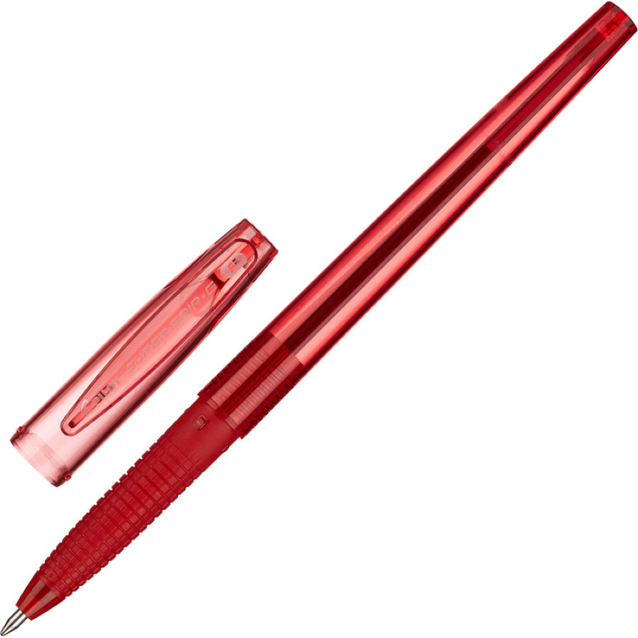 Ручка шариковая масляная Pilot Super Grip G BPS-GG-F-R красная (толщина линии 0.22 мм) 