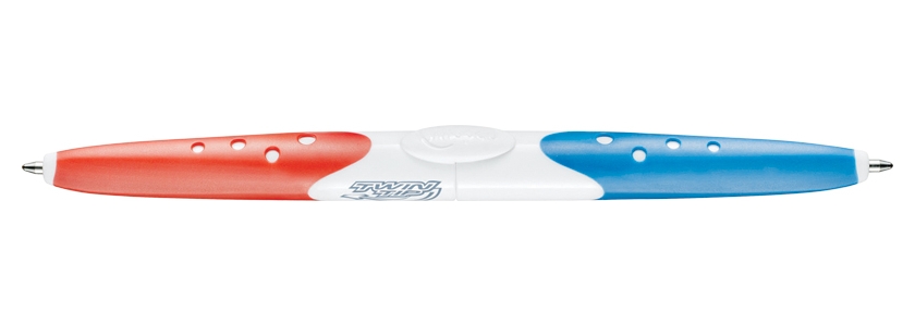 Ручка шариковая двусторонняя Maped Twin Tip 2, 1мм, красная/синяя, коробка