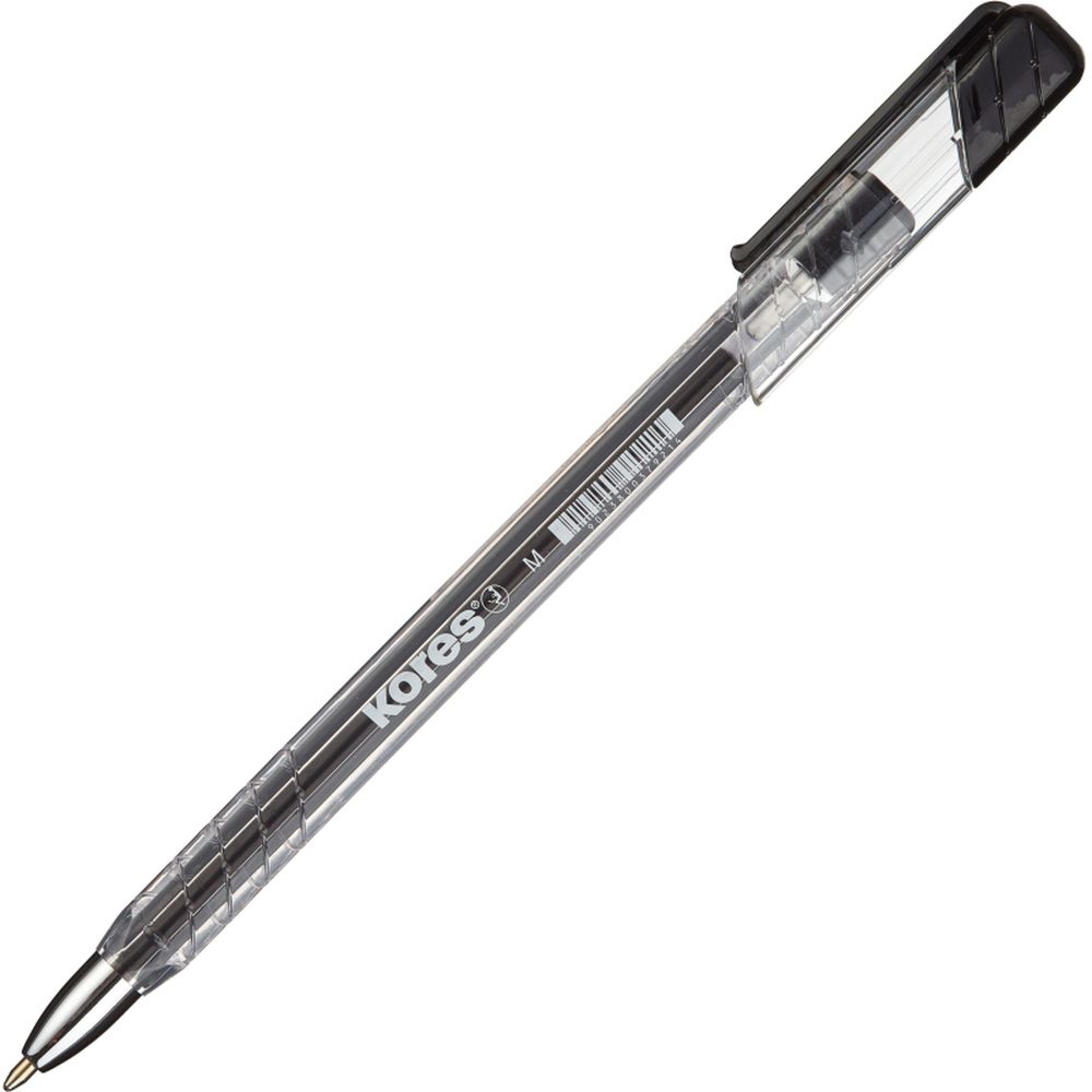 Ручка шариковая Kores К11 неавт M(1мм) треугольный корпус, масляная, черная