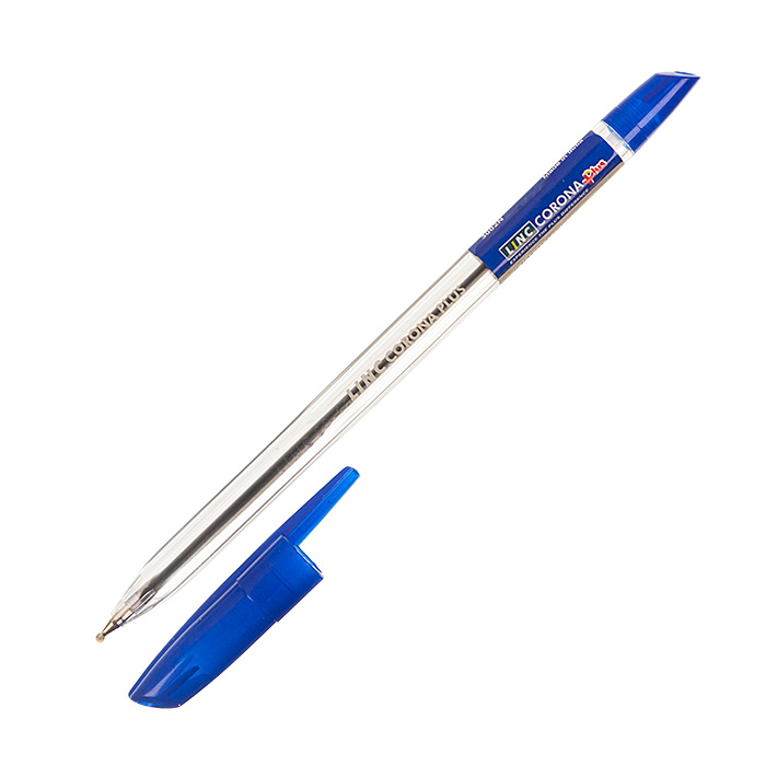 Ручка шариковая LINC CORONA PLUS 0,7 мм синий прозр. корп.