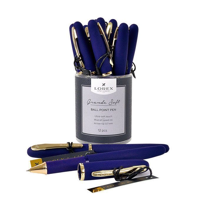 Ручка с масляными чернилами Lorex серия Grande Soft 0,70 мм синий
