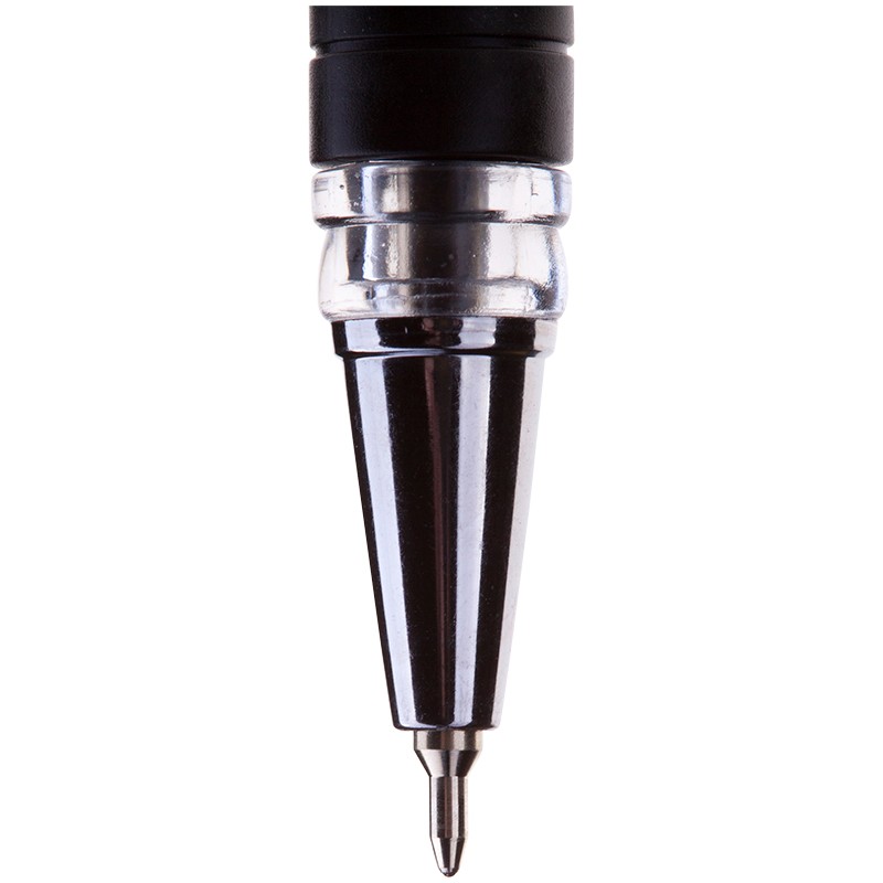 Ручка шариковая Berlingo "I-10" черная, 0,4мм, грип