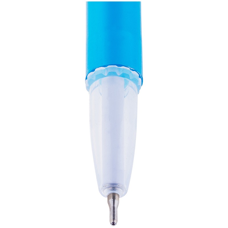 Ручка шариковая Berlingo "Slick" синяя, 0,7мм, игольчатый стержень, корпус ассорти