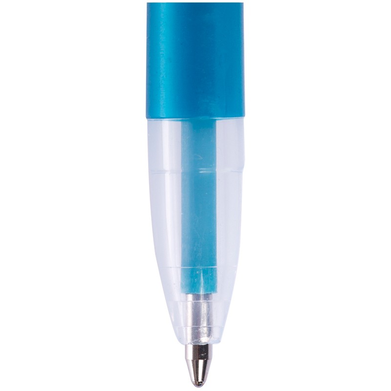 Ручка шариковая Luxor "Stick Neon" синяя, 1,0мм, корпус ассорти