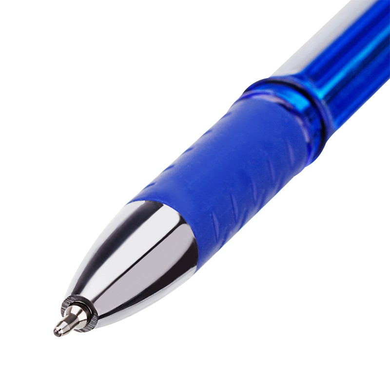 Ручка шариковая OfficeSpace "College" синяя, 0,7мм, грип, на масляной основе