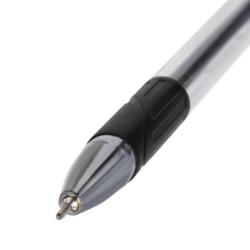 Ручка шариковая масляная с грипом BRAUBERG "Max-Oil", ЧЕРНАЯ, игольчатый узел 0,7 мм, линия письма 0,35 мм