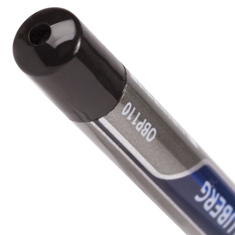 Ручка шариковая масляная с грипом BRAUBERG "Signature", СИНЯЯ, печать, узел 0,7 мм, линия письма 0,35 мм