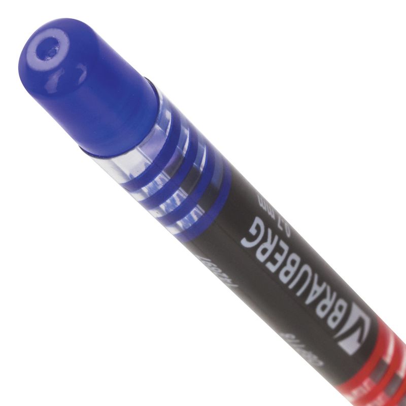 Ручка шариковая масляная с грипом BRAUBERG "Spark", СИНЯЯ, печать, узел 0,7 мм, линия письма 0,35 мм