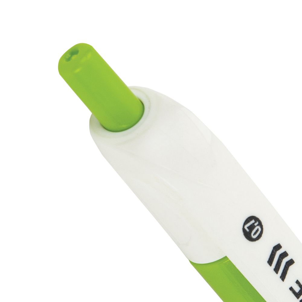 Ручка шариковая масляная автоматическая STAFF "OBP-253", СИНЯЯ, корпус ассорти, узел 0,7 мм, линия письма 0,35 мм