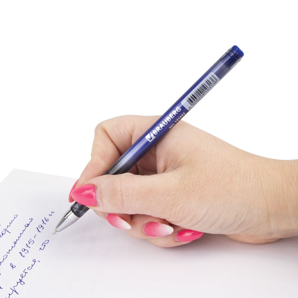 Ручка шариковая масляная BRAUBERG "Profi-Oil", СИНЯЯ, корпус с печатью, узел 0,7 мм, линия письма 0,35 мм