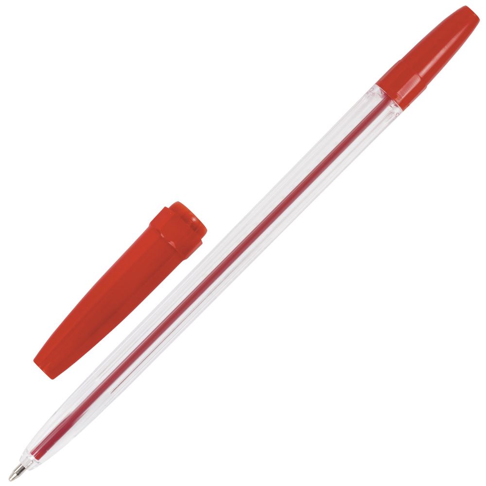 Ручки шариковые BRAUBERG, НАБОР 6 шт., АССОРТИ, "Line", корпус прозрачный, узел 1 мм, линия письма 0,5 мм