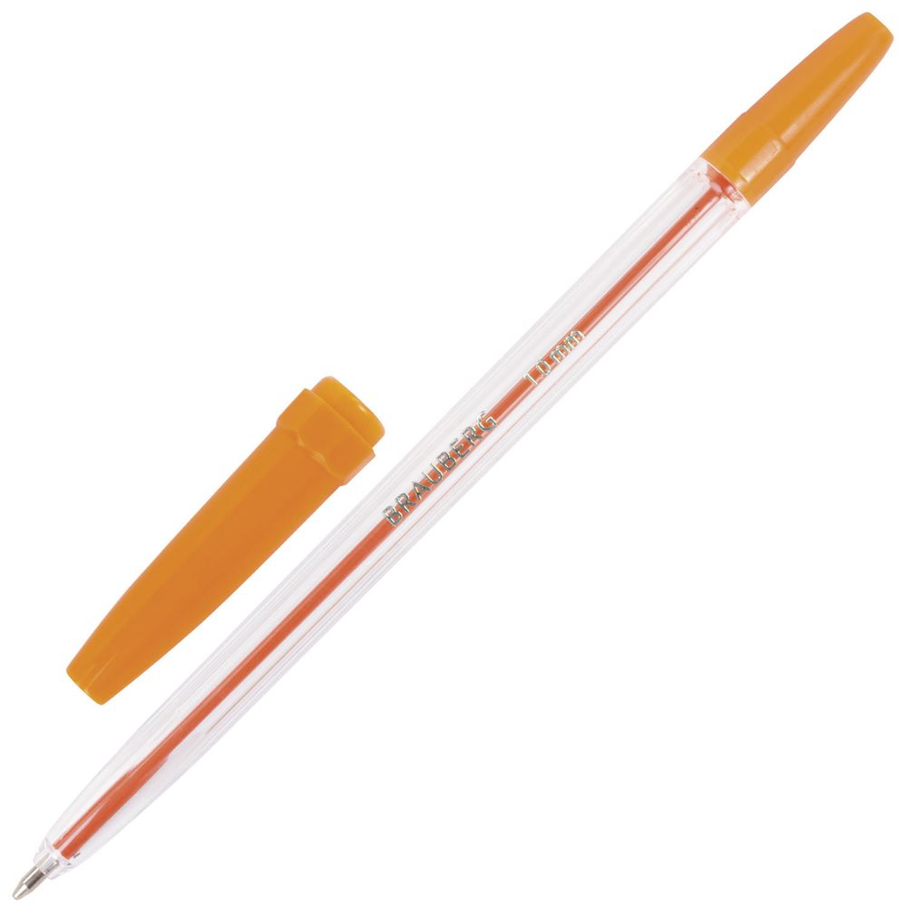 Ручки шариковые BRAUBERG, НАБОР 6 шт., АССОРТИ, "Line", корпус прозрачный, узел 1 мм, линия письма 0,5 мм