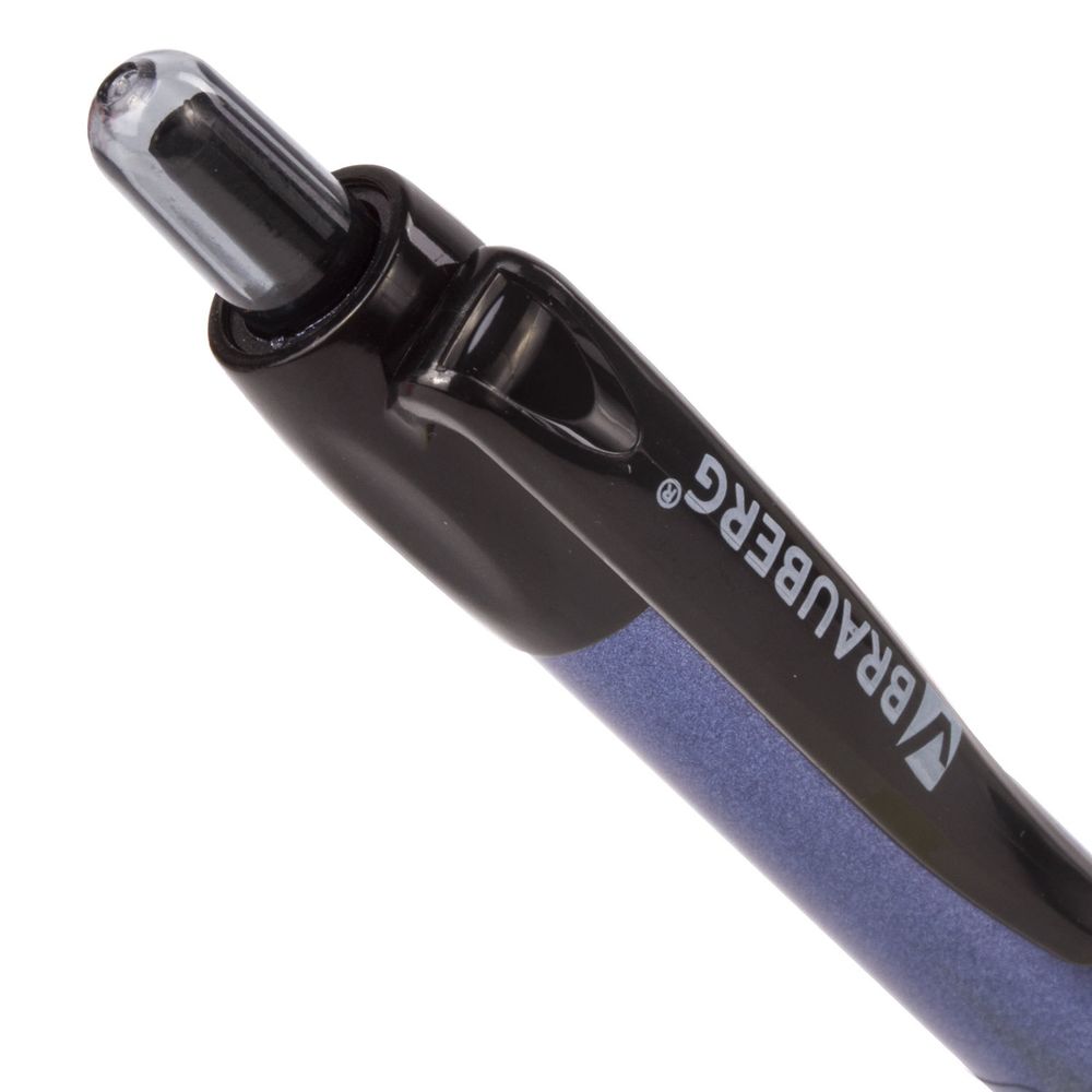 Ручка шариковая масляная автоматическая с грипом BRAUBERG "Trace", СИНЯЯ, узел 0,7 мм, линия письма 0,35 мм