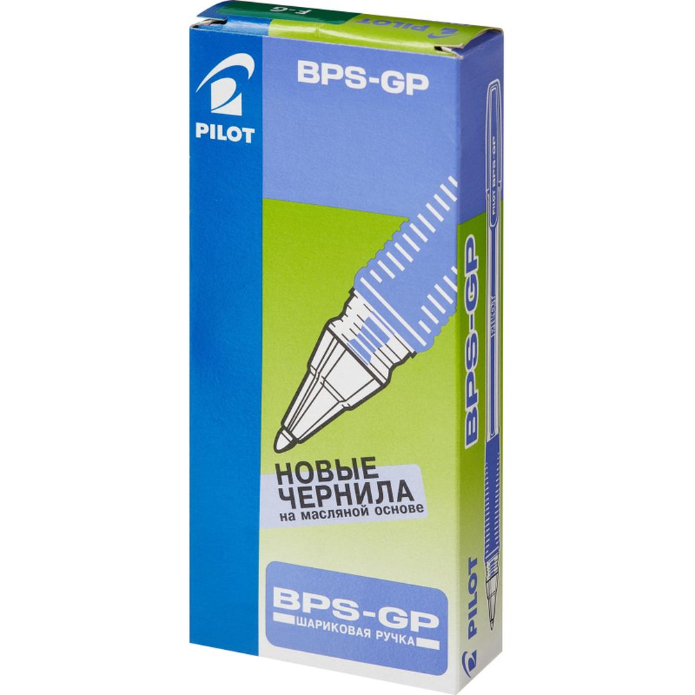 Ручка шариковая Pilot BPS-GP-F, 0,7 мм, зеленый