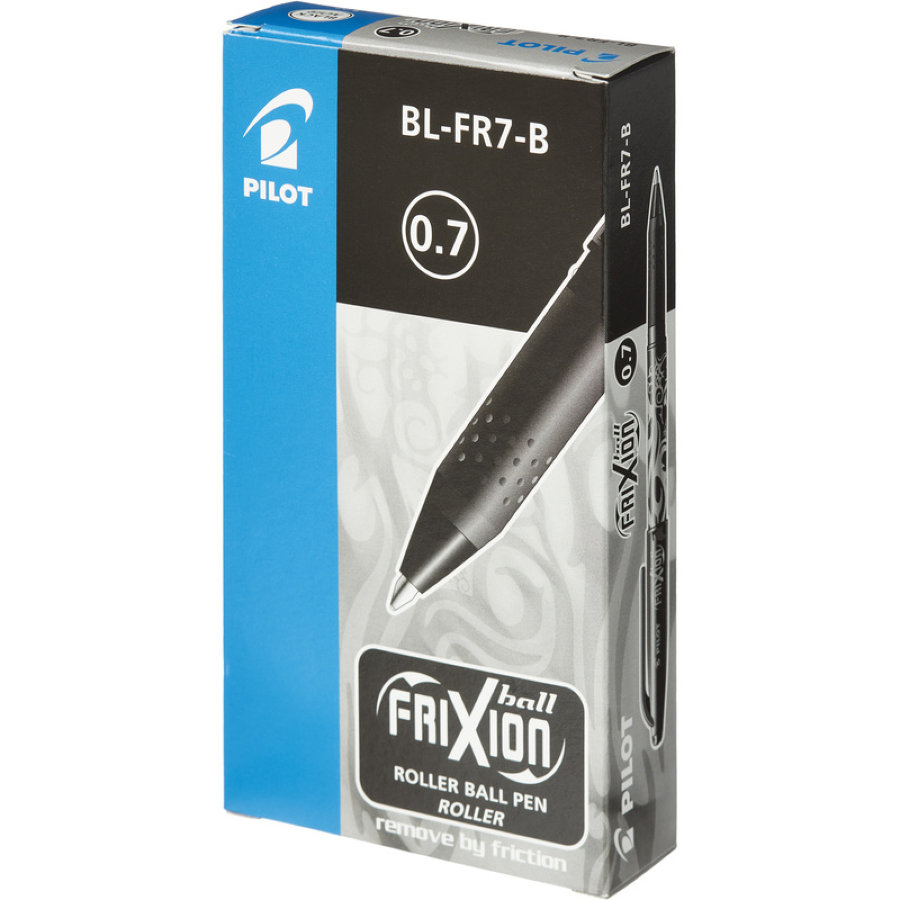 Ручка шариковая Pilot BL-FR-7B Frixion Ball, черная
