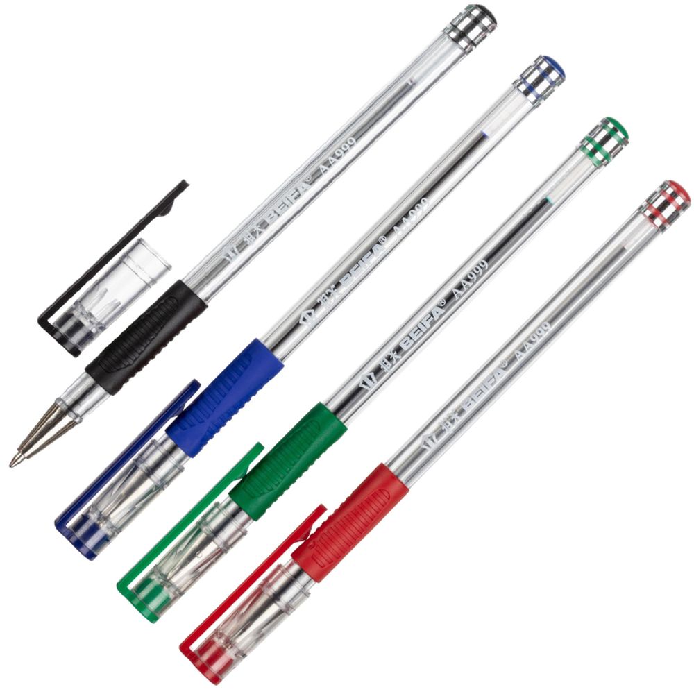 Набор ручек шариковая Beifa, 4цв