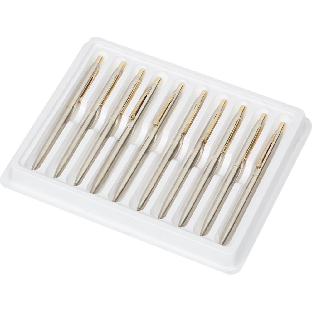 Ручка шариковая Attache 4007CN, автомат, сталь GT