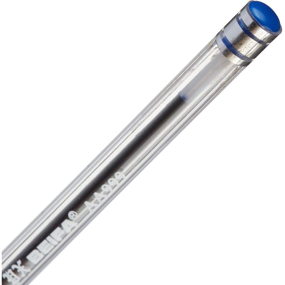 Ручка шариковая Beifa АА999, 0,5мм, с резиновым упором, синяя