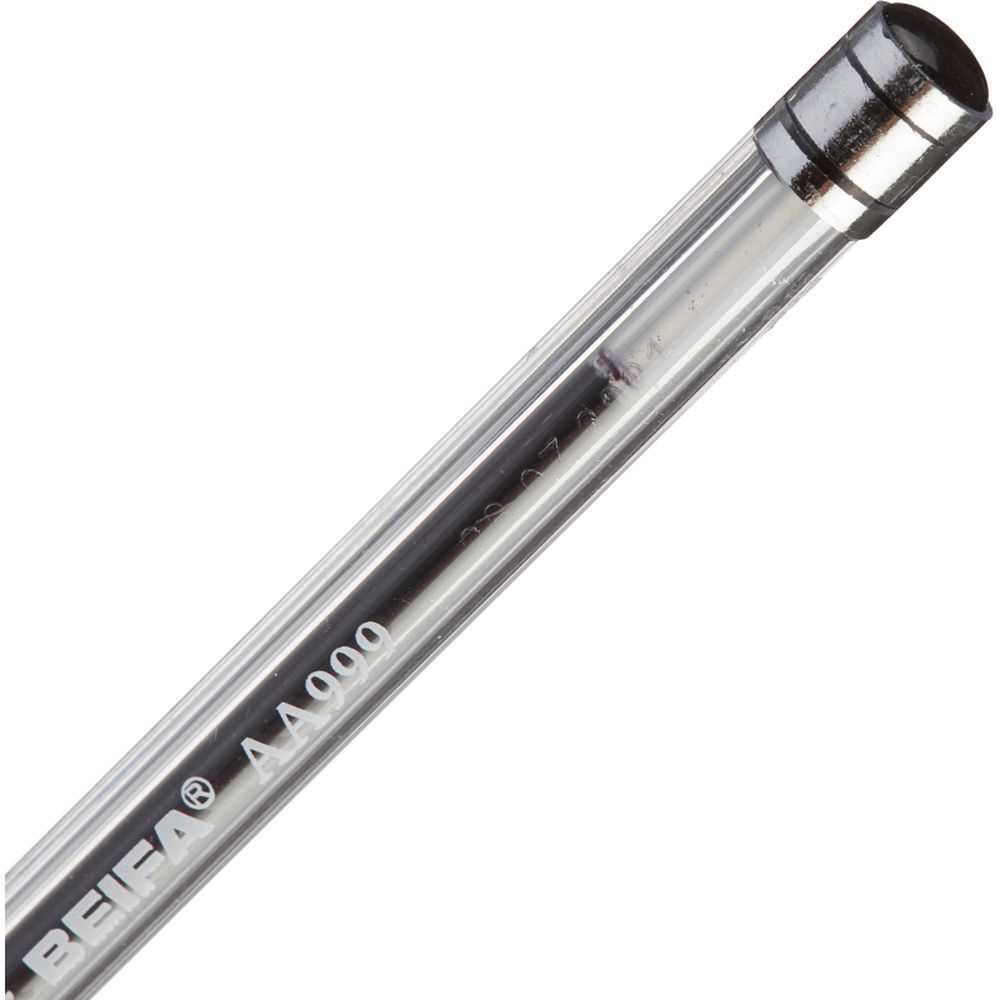 Ручка шариковая Beifa АА999, 0,5мм, с резиновым упором, черная