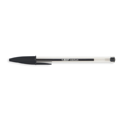 Ручка шариковая Bic CRISTAL 8373631, 0,4мм, черная