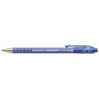 Ручка шариковая Paper Mate Flex Grip, 0,4мм, синий корпус, синяя