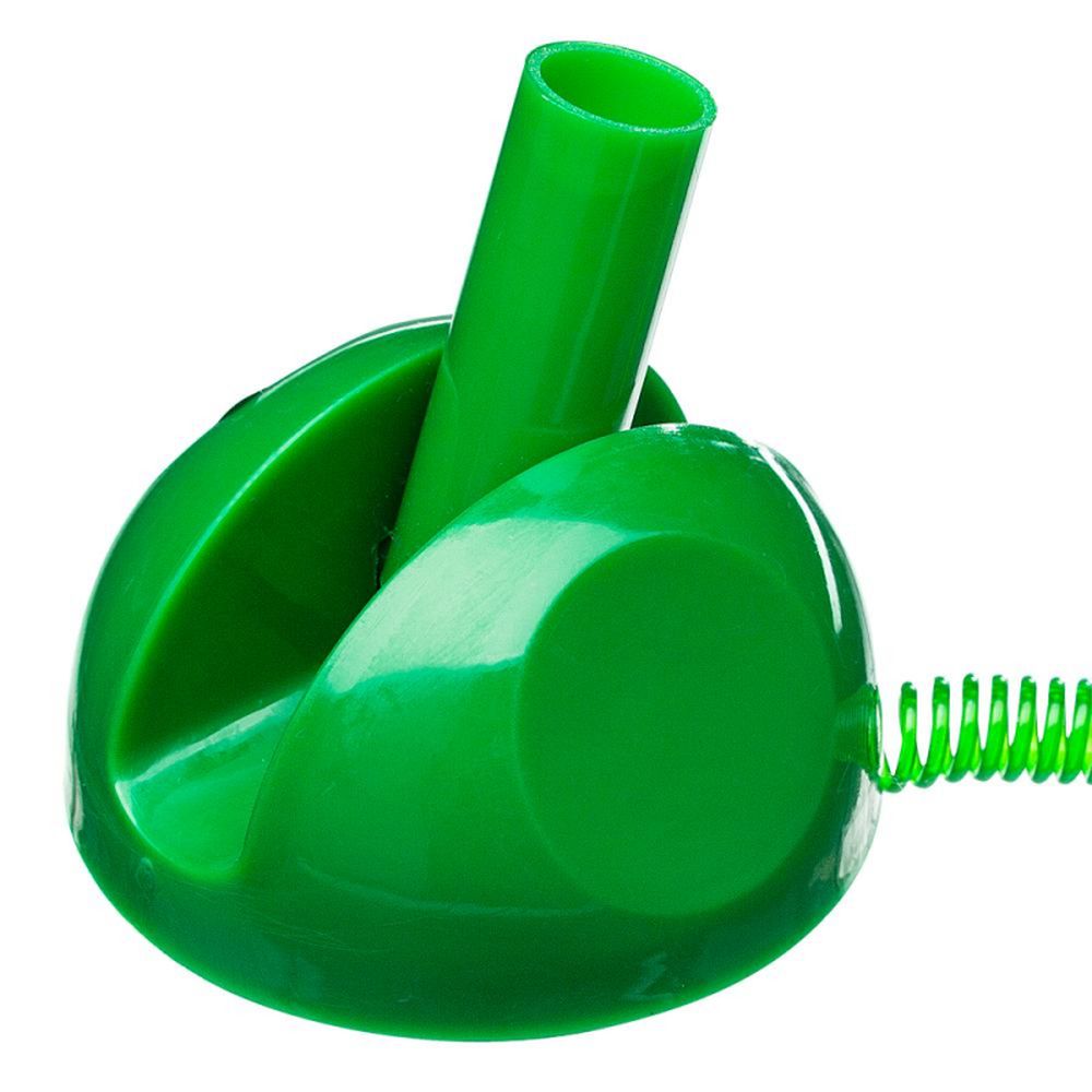 Ручка шариковая на пружине Beifa, держатель на липучке, зеленый корпус, синяя