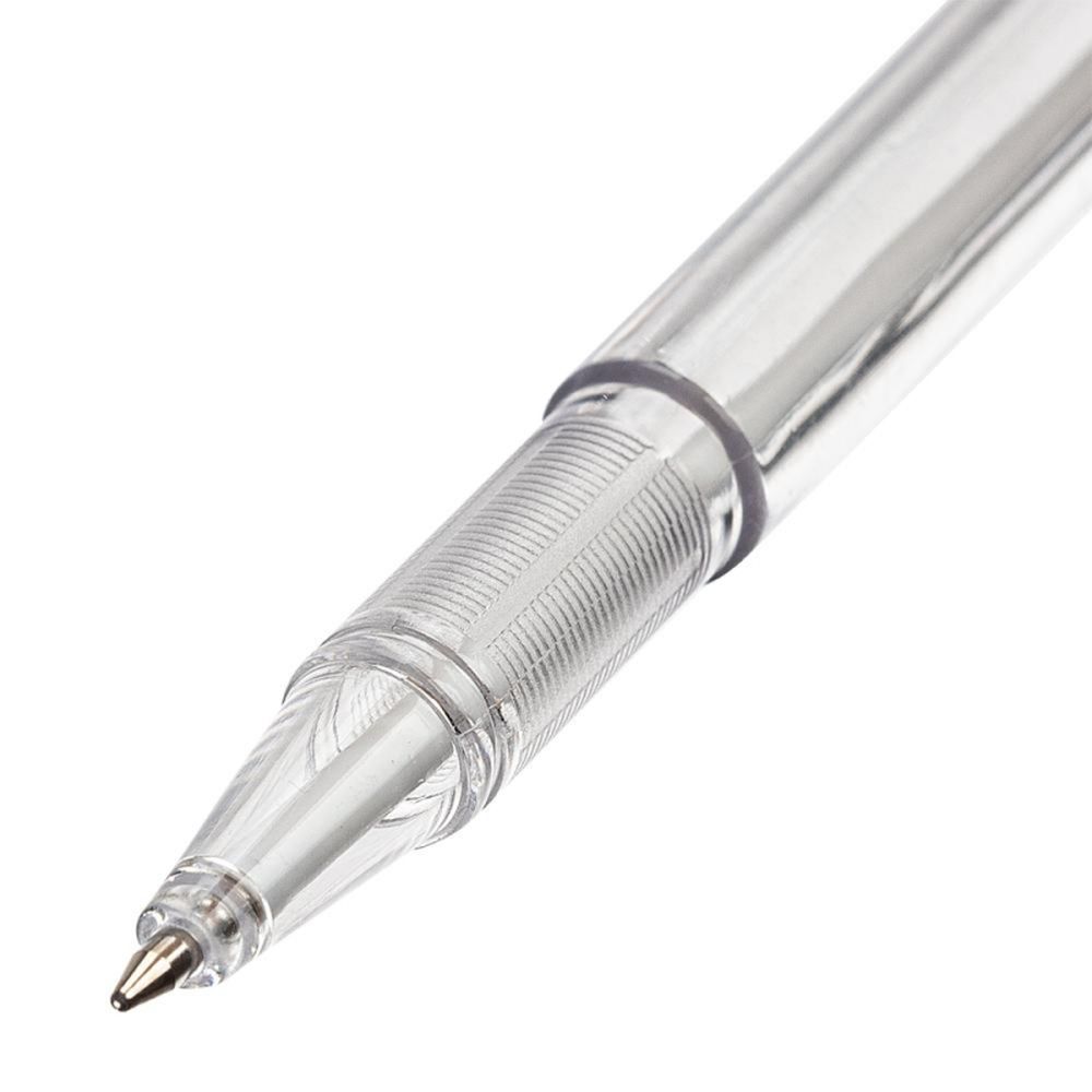 Ручка шариковая на пружине Beifa, держатель на липучке, черный корпус, синяя